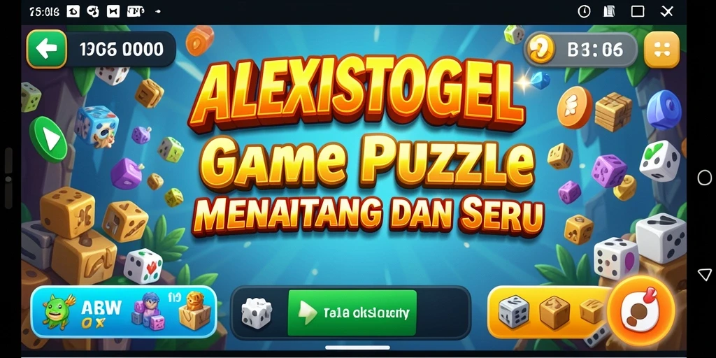 Tampilan gameplay seru ALEXISTOGEL yang penuh warna.