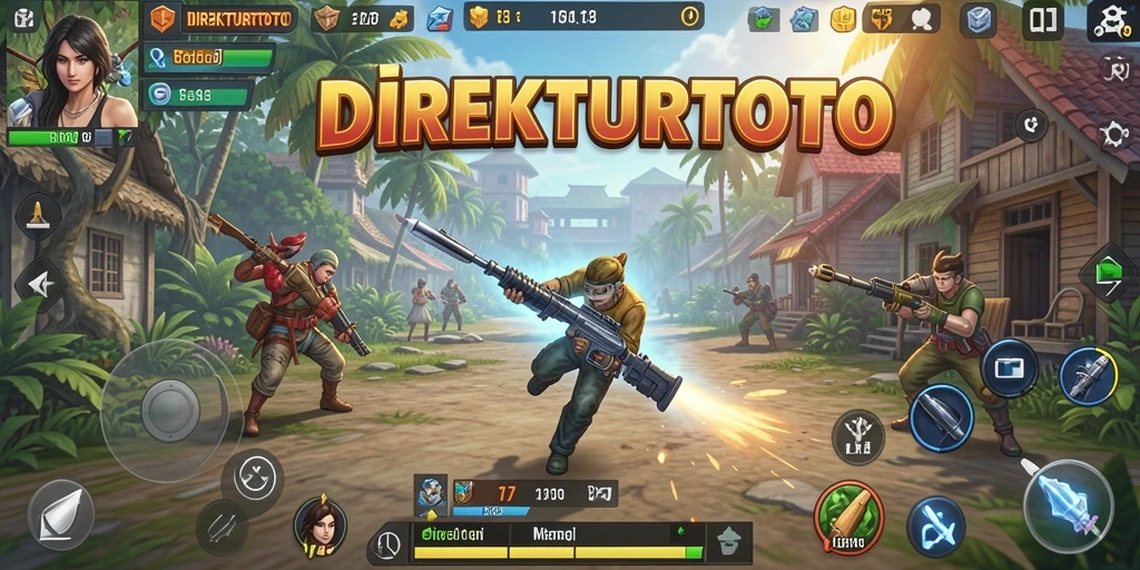 Tampilan gameplay DIREKTURTOTO yang dinamis dan strategis.