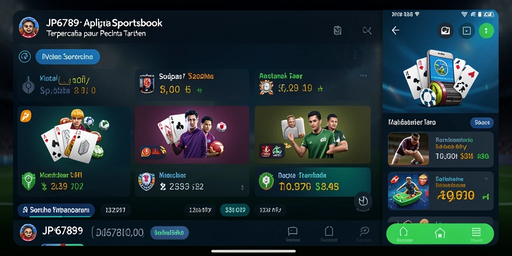 Tampilan gameplay yang menarik dalam aplikasi Sportsbook JP6789.