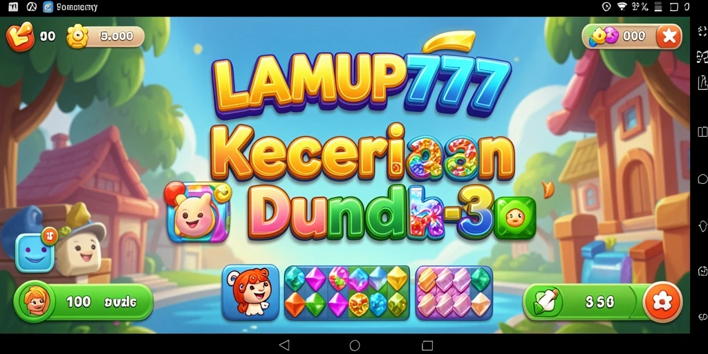 Gameplay seru LAMPU777 dengan tantangan Match-3 yang menarik.