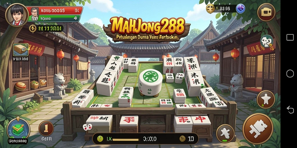 Screenshot menunjukkan petualangan seru di dunia terbuka MAHJONG288.