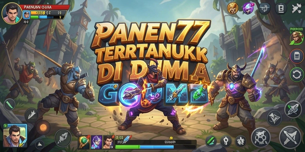 Screenshot utama menunjukkan karakter beraksi dalam pertarungan yang mendebarkan.