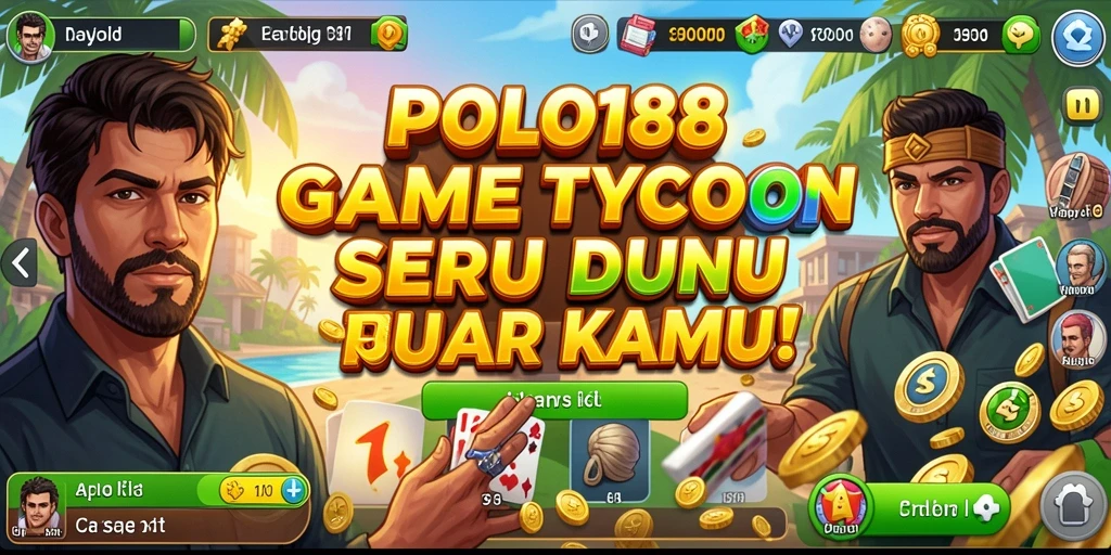 Screenshot gameplay POLO188 menunjukkan pengelolaan bisnis yang seru.