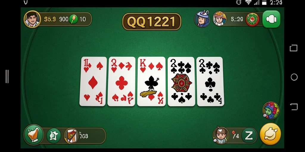 Tampilan gameplay seru dan kompetitif di QQ1221.