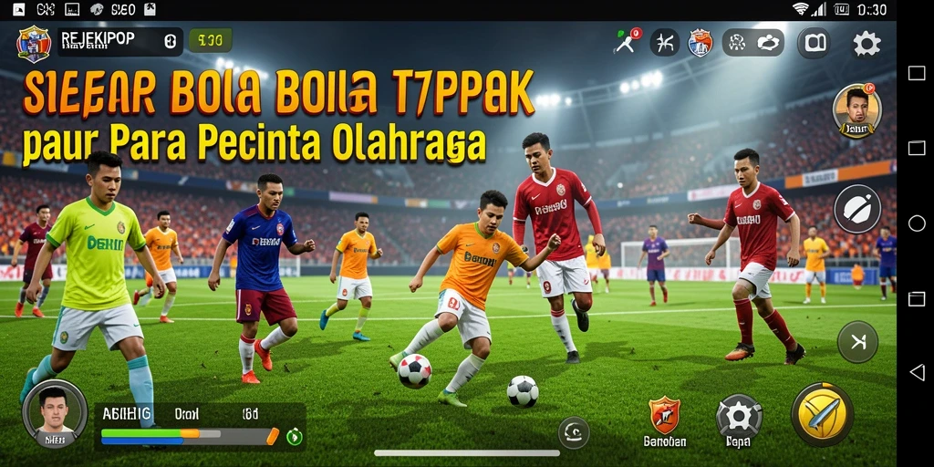 Tangkapan layar <strong>REJEKIPOP</strong> menampilkan aksi seru di lapangan sepak bola.