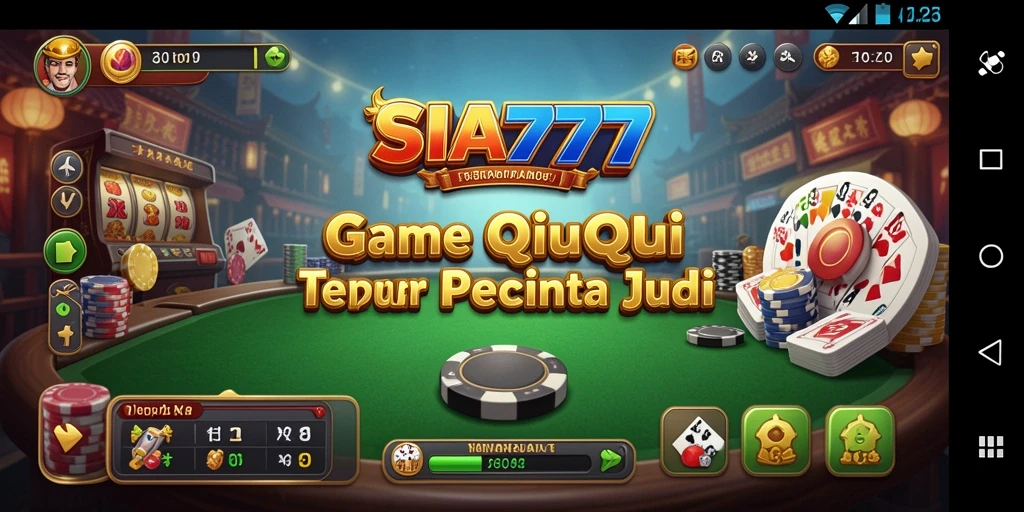 Screenshot utama SIA777 saat gameplay QiuQiu yang seru.