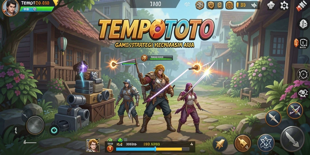 Tampilan menegangkan dari gameplay TEMPOTOTO yang penuh strategi.
